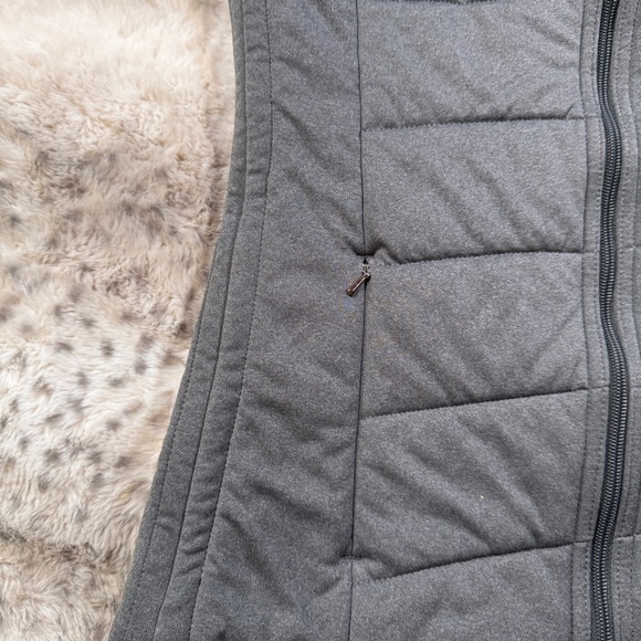 CALIA Gray Women's Hooded Puffer Vest - Size Small - Picture 5 of 15